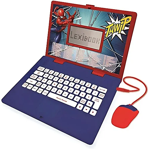 Lexibook Spiderman Zweisprachiger pdagogischer Laptop (DE/EN)