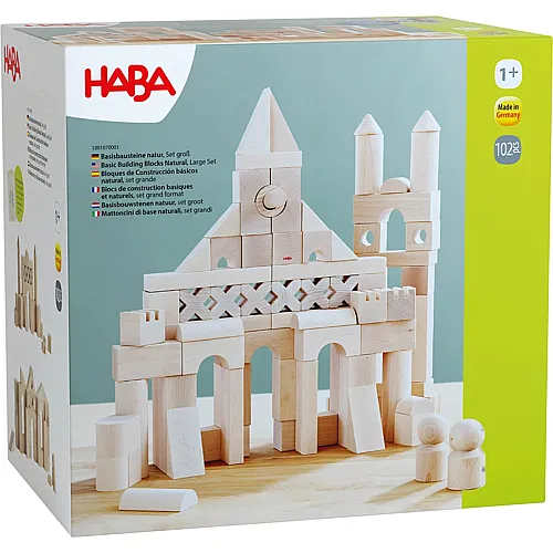 HABA Basisbausteine natur Set - 102 Teile