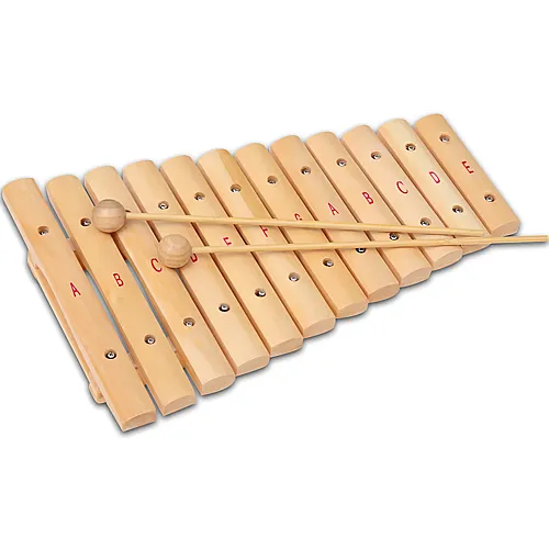 Xylophon mit 12 Holzplttchen
