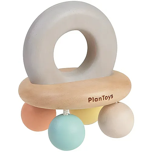 PlanToys Kleinkind Perlen-Rassel Pastell