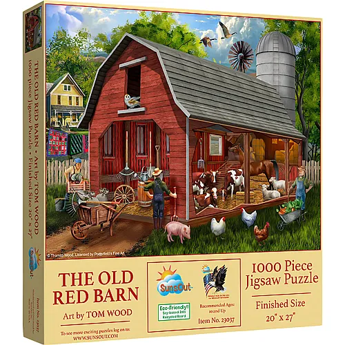 SunsOut Puzzle Die Alte Rote Scheune - 1000 Teile