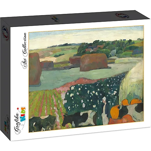 Grafika Puzzle Art Collection Paul Gauguin Grafika Kids Haystacks in Brittany, 1890 - 12 Teile