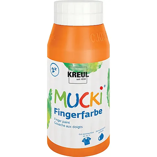 Kreul Mucki Fingerfarbe Orange - 750 ml