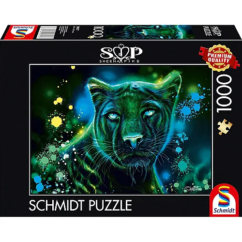 Schmidt Puzzle Sheena Pike Neon Blau-grner Panther (1000Teile)