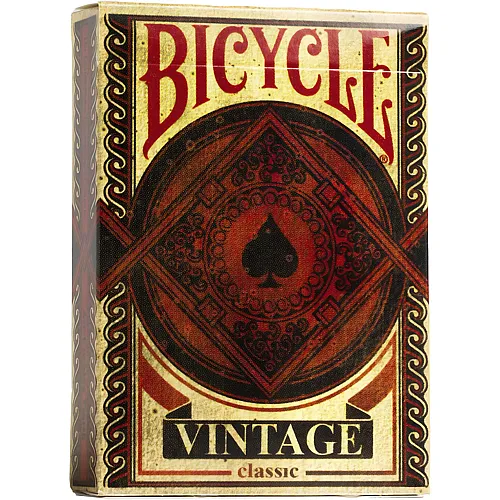 Bicycle Vintage Kartenspiel f�r Sammler, Schwarz und Rot