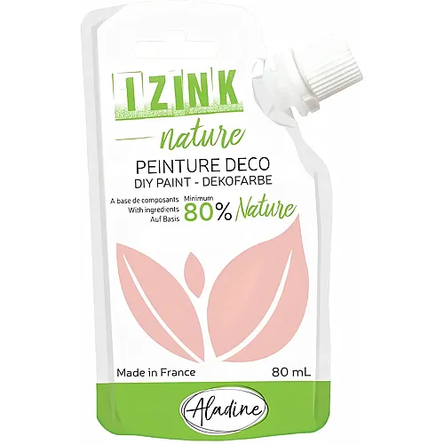 Aladine Izink Deko Naturmalfarbe Blassrosa - 80 ml