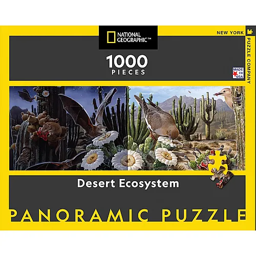 New York Puzzle Company Panorama Desert Ecosystem - 1000 Teile