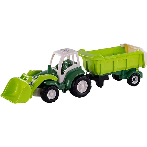 Cavallino Toys 1:16 Traktor mit Kippanhnger Grn
