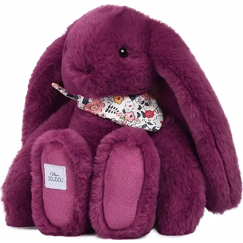 Doudou et Compagnie Fleurette Hase pflaume 25cm