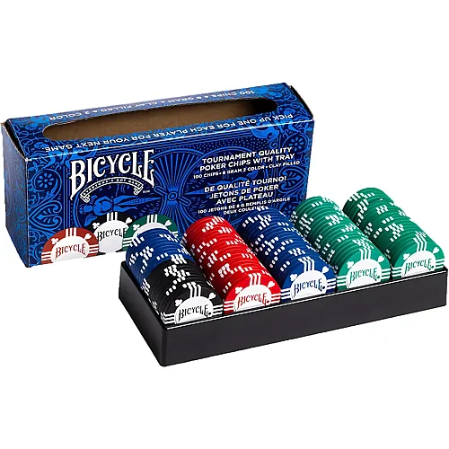 100 Bicycle 8 Gram Clay Chips