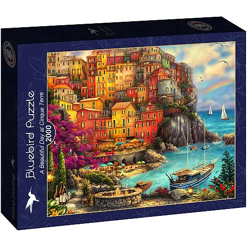 Bluebird Puzzle A Beautiful Day at Cinque Terre - 2000 Teile