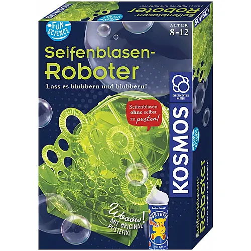 Kosmos Experimentierkasten Fun Science Seifenblasen-Roboter