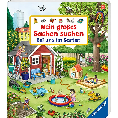 Wimmelbuch: Bei uns im Garten