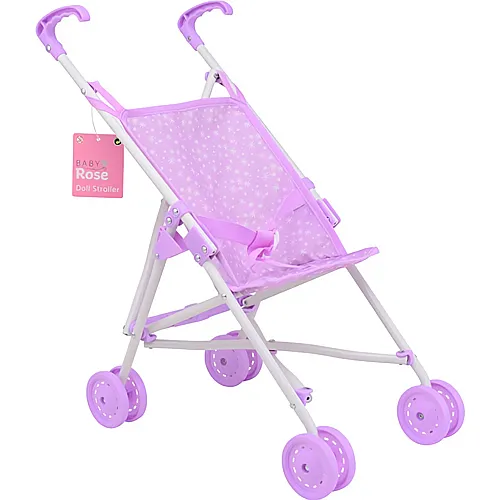 Johntoy Puppenbuggy rosa/violett