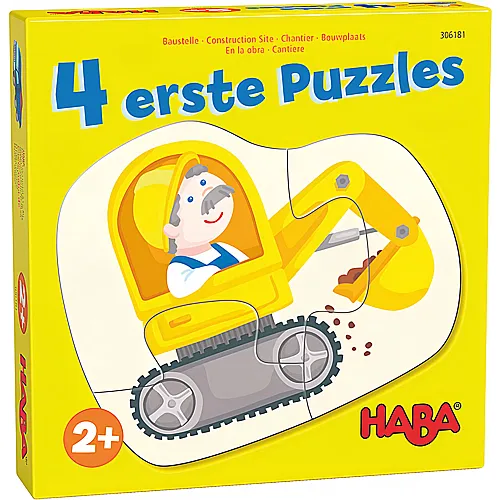 HABA 4 erste Puzzles  Baustelle (2,3,4)