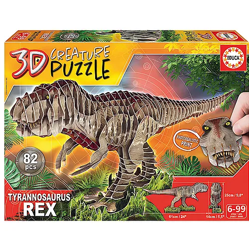 Educa Puzzle 3D T-Rex (82Teile)