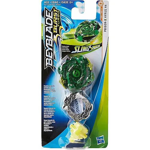 Beyblade SlingShock Burst Turbo Single Top - Poison X Hyrus H4