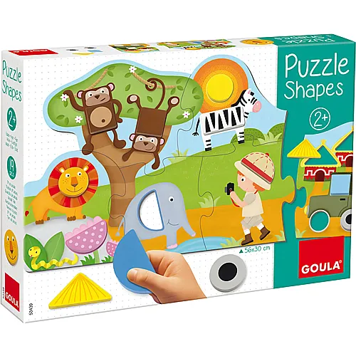 GOULA Puzzle Formen Safari (19Teile)