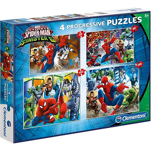 Clementoni Puzzle 4in1 Spiderman (20-180)
