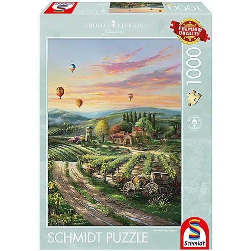 Schmidt Puzzle Thomas Kinkade Peaceful Valley Vineyard (1000Teile)
