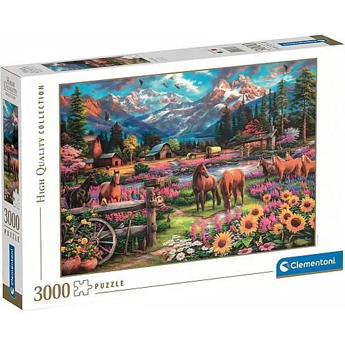 Clementoni Puzzle High Quality Collection Free to Roam - 3000 Teile