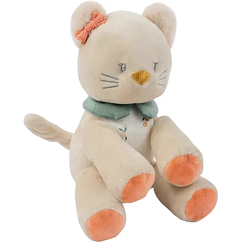 Nattou Kuscheltier Katze Lana mit Rassel - 20 cm