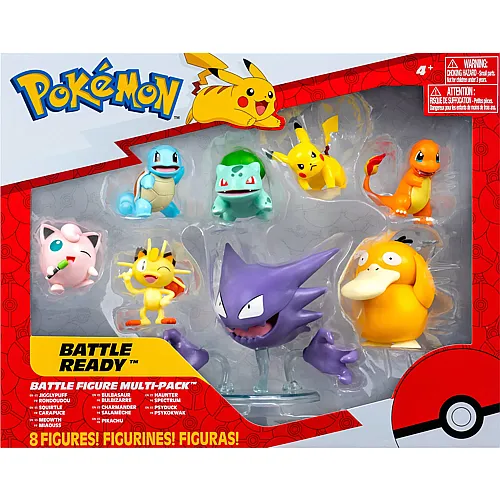 Jazwares Pok�mon 8er-Pack Battle Figuren