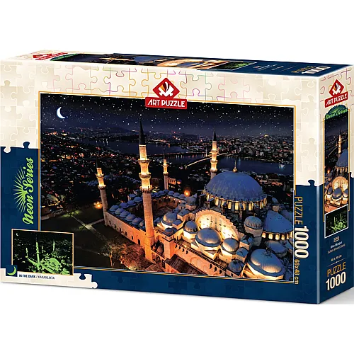 Art Puzzle Neon Puzzle - Blue Moaque - 1000 Teile