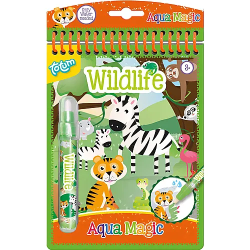 Totum Aqua Magic Wild Life Wasser-Malbuch