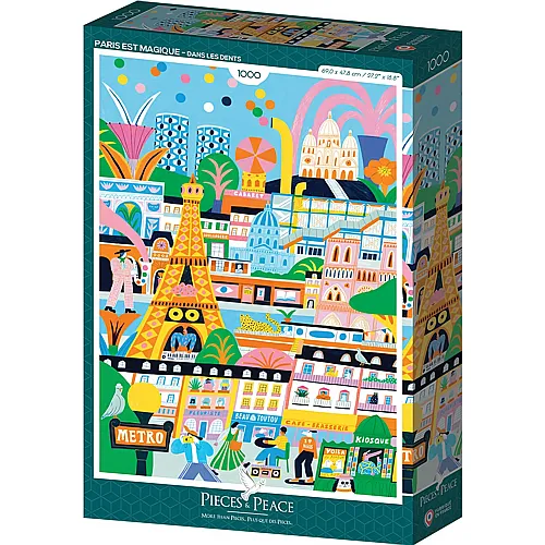 Pieces & Peace Puzzle Paris est Magique - 1000 Teile