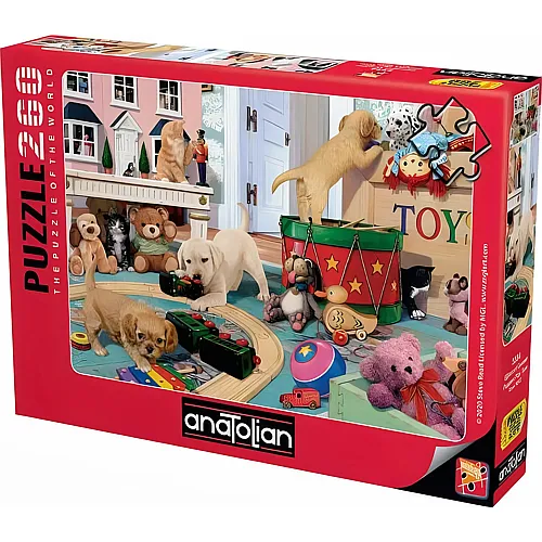 Anatolian Puzzle Welpen im Kinderzimmer - 260 Teile
