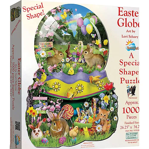 SunsOut Puzzle Lori Schory Easter Globe - 1000 Teile