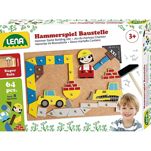 Lena Hammerspiel Baustelle - 64 Teile