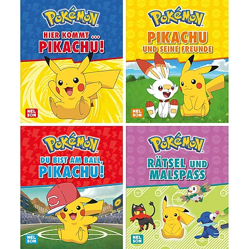 Nelson Mini-B�cher Pok�mon Pikachu 1-4