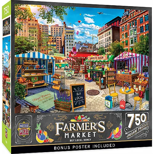 Master Pieces Puzzle Buy Local Honey - 750 Teile