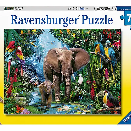 Ravensburger Puzzle Dschungel-Elefanten (150XXL)