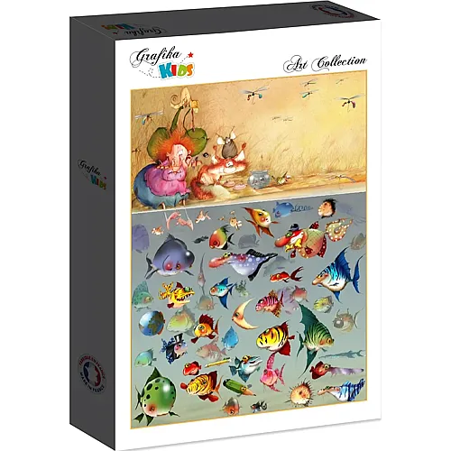 Grafika Puzzle Art Collection Fran�ois Ruyer Grafika Kids Die Hexe - Fussbecken - 48 Teile