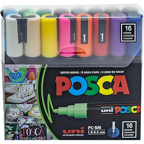 Permanent-Marker Rundspitze 1,8-2,5mm - 16 Teile