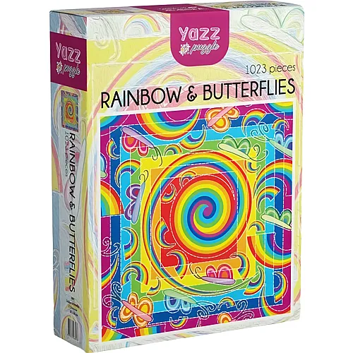 Yazz Puzzle Rainbow & Butterflies - 1023 Teile