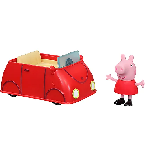 Rotes Auto mit Peppa