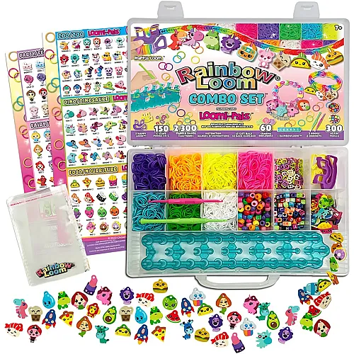 Bandai Webstuhl mit 2300 Gummibndern - Charms und Perlen