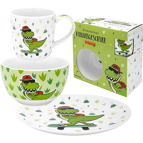 Sheepworld Geschirrset Dinosaurier