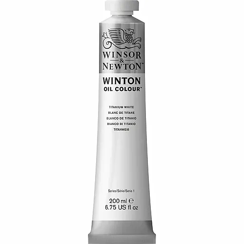 Winsor & Newton W&n Winton Ölfarbe 200ml Tube Titanweiss