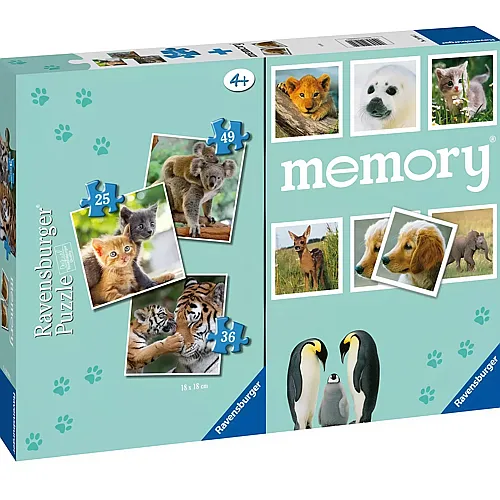 Ravensburger Puzzle - Memory - Animals (25Teile)