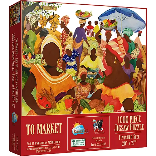 SunsOut Puzzle Gwendolyn McShepard To Market - 1000 Teile