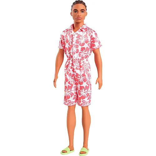 Ken in Hawaii-Jumpsuit br�nett mit geflochtenen Haaren Nr.235