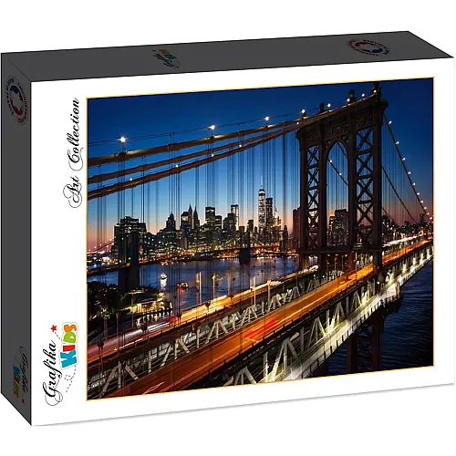 Grafika Puzzle Art Collection Grafika Kids Brooklyn Bridge, Manhattan, New York - 48 Teile
