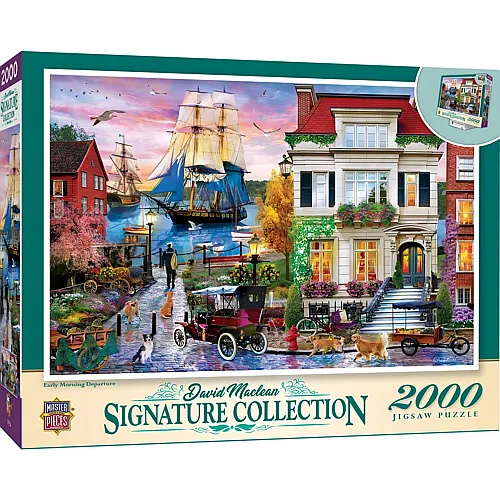 Master Pieces Puzzle Signature Collection Abfahrt im Morgengrauen - 2000 Teile