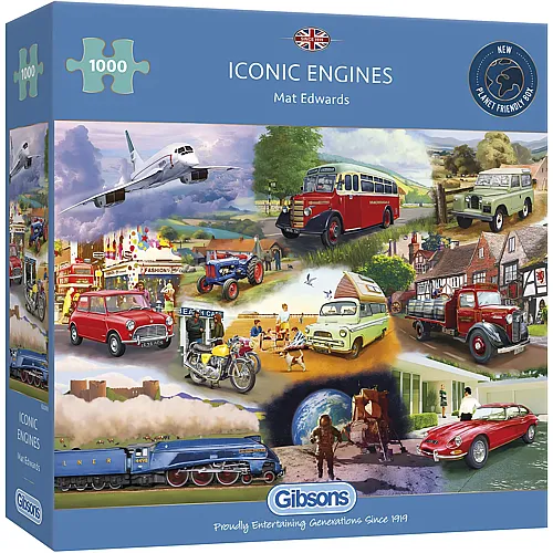 Gibsons Puzzle Iconic Engines (1000Teile)