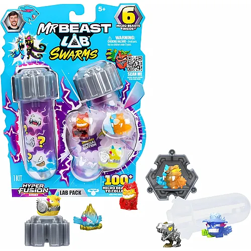 Moose Toys MrBeast Lab Swarms Fusion Pod Serie 3 � 6 St�ck.